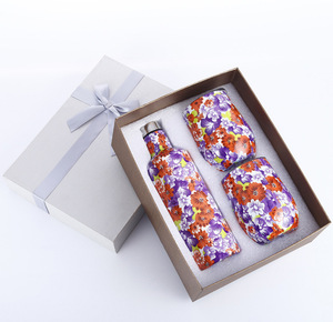 Chai Rượu 500Ml Thăng Hoa Bằng Thép Không Gỉ Và Hai Cốc Rượu Hình Quả Trứng 12Oz Bộ Quà Tặng Trong Hộp - Product Image 6