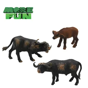 Oem Odm Pvc Plastic Dier Speelgoed Realistische Milieuvriendelijke Buffalo Speelgoed