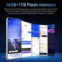 Smartphone 5G S25 Edge+ Original Haute Configuration 16 Go + 1 To, Grand Écran, Android 15, Téléphone Portable Mondial Double SIM LTE