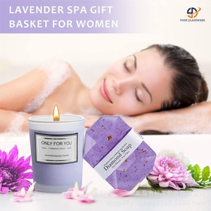 <span class=keywords><strong>Ensemble</strong></span> cadeau de décoration intérieure professionnel ODM pour femmes avec bougie parfumée à la lavande pour la décoration de maison modèle - Product Image 2
