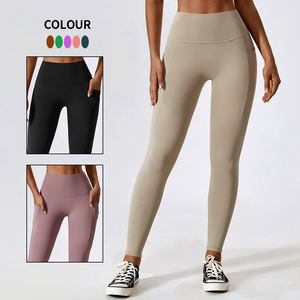 Leggings de <span class=keywords><strong>yoga</strong></span> stretch compression pour femmes taille haute doux pour la course à pied, cyclisme, collants de <span class=keywords><strong>yoga</strong></span>, pantalons de levage des fesses 2023 - Product Image 6