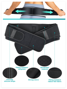 Hkjd Cinturón de Soporte Sacroilíaco Unisex de Neopreno, Ajustable y Transpirable, Antideslizante, <span class=keywords><strong>para</strong></span> Adultos - Product Image 4