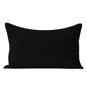 Taie d'oreiller 100% coton noir taille italienne 50x80cm - Product Image 3