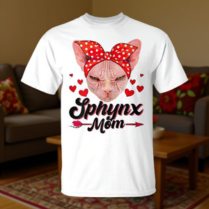 T-shirt Sphinx Mom Cat Lover, cadeau de fête des mères pour les femmes - Product Image 3