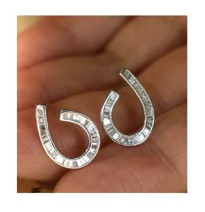 Pendientes de Diamantes Naturales de Moda Xinfly, Joyería de Boda Certificada en Oro de 18K, Regalo Elegante para Mujer, MOQ 2 Piezas - Product Image 2