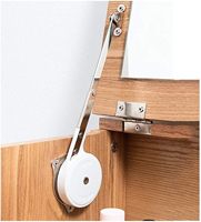 Coiffeuse Ensemble de coiffeuse moderne Bureau de toilette compact avec miroir rabattable et tabouret Design peu encombrant