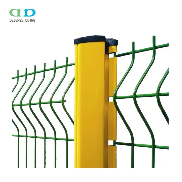 Trade Assurance PVC Coated V Pressed Welded Wire Mesh Fence in 6 Gauge