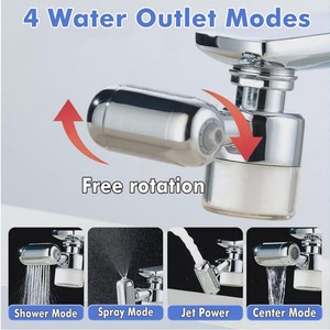 1080° Rotating Faucet Extender Aerator Universal Splash Filter Faucet Swivel Faucet Aerator Sink <b>Face</b> Wash Attachment - Product Image 4
