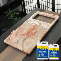 Résine autonivelante haute clarté, imperméable et anti-jaunissement, excellent rapport qualité-prix, pour scellant époxy de luxe pour dalles de pierre