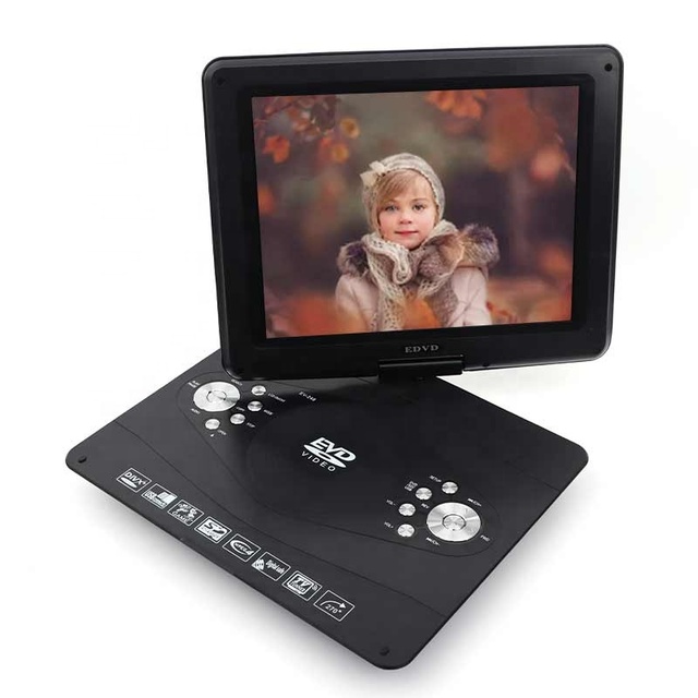 KCR Smart Technology Universal 14.0 Inch Portable for Player with TV 720P Resolution PAL/NTSC/SECAM Compatibility