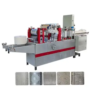 High Speed Restaurant Napkin Folding Machine Serviette Paper Printing Machine For Make Napkins