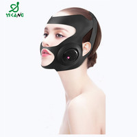 YIKANG Appareil Électrique Anti Double Menton, Masseur Facial en Silicone Portable pour Lifting en V, avec USB Type-C, Garantie 1 An