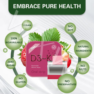 Venta caliente vitamina K2 D3 tira oral soporte suplemento energético caramelo disolución tira oral película - Product Image 6