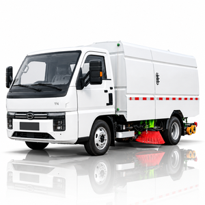 Barredora de Calles Eléctrica BYD T4 4x2 de 4.5 Toneladas de Peso Bruto Vehicular, Camión Barredor y Lavador de Carreteras, Vehículo de Limpieza de Calles para Saneamiento Urbano - Product Image 1