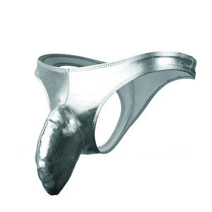 Hot Sell Herren Leder Boxer Slips Herren Sexy Unterhose mit niedriger Taille Erotische Dessous Sexy Höschen für Homosexuell - Product Image 4