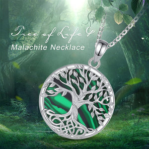 Merryshine 925 <span class=keywords><strong>argent</strong></span> sterling celtique <span class=keywords><strong>arbre</strong></span> <span class=keywords><strong>de</strong></span> <span class=keywords><strong>vie</strong></span> <span class=keywords><strong>arbre</strong></span> généalogique turquoise pierre bijoux <span class=keywords><strong>pendentif</strong></span> collier pour les femmes - Product Image 5