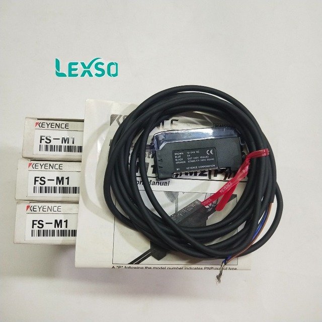 FS-M1 Single Line System Optical Fiber Sensor Amplifier FS-V/T/M Series Keyence Sensor New Genuine lexso