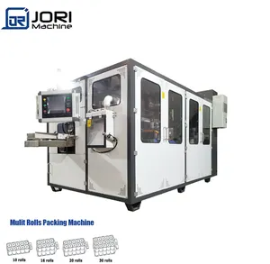 पूर्ण स्वचालित पेपर रोल पैकिंग मशीन टॉयलेट पेपर रैपर उपकरण मल्टी रोल्स 4चैनल 30रोल्स 2रोल्स 48रोल्स मशीन