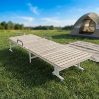 Lit pliant en métal robuste et très résistant, double taille, large et extra confortable pour adultes, invités à la maison, utilisation en intérieur