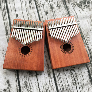 Paisen Sanza Mbira barato Diy último Mini 17key sólido de caoba Calimba FingerTthumb Piano 21/17/10 clave Kalimba con bolsa - Product Image 3