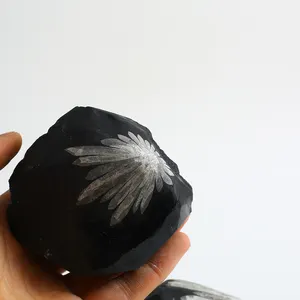 Groothandel Ruwe Kristal Steen Sneeuwvlok Obsidiaan Ruwe Natuurlijke Kristal Minerale Specimen