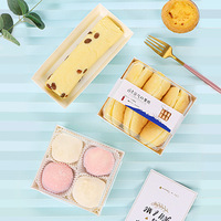 Boîtes à donuts personnalisées Mochi Bakery avec couvercle transparent, gaufrage et emballage pour sushis - OEM/ODM disponible
