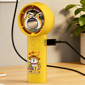 Mini Ventilador Portátil de Mano con Diseño de Gato, Recargable por USB, Sin Aspas, 5W 5V, Control por Botón, Refrigeración de Verano - Product Image 1