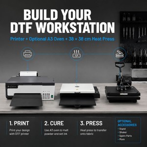 La Mejor Impresora DTF de Escritorio de 8.5 Pulgadas para el Negocio Lateral de Etsy para Mamás, con Certificación CE, Envío DDP a EE. UU., Tinta Blanca XP600 - Product Image 3