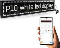 LED Ekranlı Mini Dış Mekan Programlanabilir Kayan Yazılı P10 Beyaz Reklam Panosu