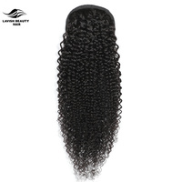 Lavishbeauty RTS queue de cheval cheveux crépus bouclés cordon de serrage queue de cheval Clip dans le postiche queue de cheval pour les femmes noires en gros longues ondulées