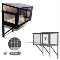 Grand perchoir de fenêtre pour chat d'intérieur en bois massif hamac Catio pour prendre le soleil et faire la sieste avec vue sur l'extérieur sans danger pour les chats