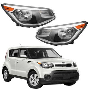 Nouveau 2014-2019 pour Kia Soul halogène phare assemblage boîtier noir 6000k couleur conduite tête lampe lumière 92101B2270 92102B2270 - Product Image 1