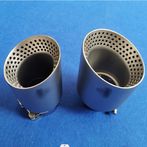 Embout d'échappement de voiture en acier inoxydable de <span class=keywords><strong>4</strong></span> pouces, noir mat, embout en maille, style ak, silencieux pour modification des performances du véhicule. - Product Image 3