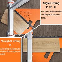 Coupeur de revêtements de sol WPC de haute qualité pour le découpage de bois d'ingénierie, de planches de vinyle de luxe, LVT, VCT, SPC, PVC