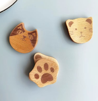 Porte-baguettes en bois vintage motif chat mignon, support créatif pour couverts, pour table à manger, maison, cuisine, restaurant, usage décoratif