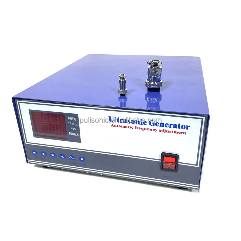 उच्च आवृत्ति पीजोइलेक्ट्रिक वाइब्रेटर अल्ट्रासोनिक क्लीनर 300W ड्राइविंग के लिए 100Khz पल्स वेव पावर अल्ट्रासोनिक जेनरेटर