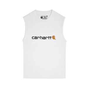 Camiseta sin mangas con cuello redondo y estampado de letras a la moda, holgada y versátil para parejas, sin mangas. - Product Image 4