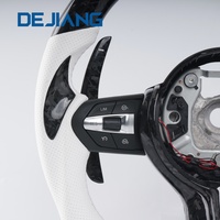 Volant de direction personnalisé en fibre de carbone forgée avec LED pour BMW F15 F20 F22 F25 F31 F30 F12 F16 F34 F35 avec palettes de changement de vitesse