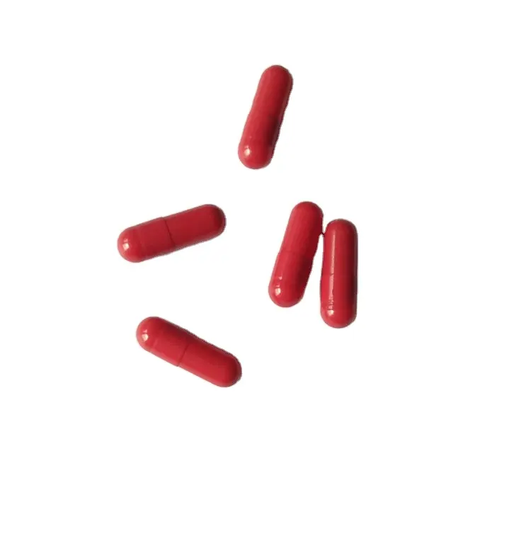 red capsules with packing,10 capsules per blister