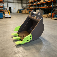 Bucket Penggali Mini OEM Ukuran Kustom, Aksesoris Excavator, Bucket Penggali Baja untuk Excavator Kompak, Penggunaan Pertanian