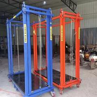 Échafaudage électrique 2-10M Hauteur de levage Capacité 500KG 1000KG Plateforme élévatrice avec supports de stabilisation Personnalisable