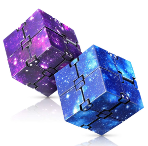 Cubo Mágico Infinito Antiestrés, Juguete para Aliviar la Ansiedad, para Adultos y Niños, Herramienta EDC para Pasar el Tiempo, Diseño Galáctico Espacial - Product Image 1