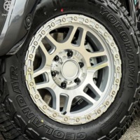 Jantes Beadlock Forgées Modifiées DW Performance Argentées 17 18 20 22 Pouces Compatibles avec Navara D40 Offroad Stance Jantes en Alliage Personnalisées