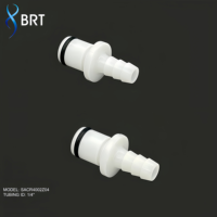 Raccord rapide compact BRT à faible fuite, raccord de tuyau à barbillon de 6,4 mm sans valve pour appareils laser d'épilation et de beauté