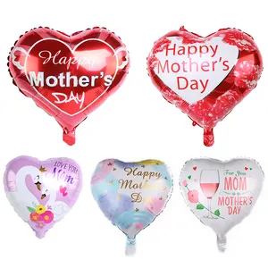 Balões laminados de alumínio mamãe, balões de alumínio estampados de 18 polegadas, para dia das mães, dia das mães, amor, globos, presentes, balões