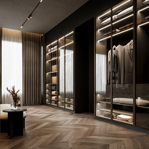 <span class=keywords><strong>Armadio</strong></span> con Porte Scorrevoli in Vetro Personalizzato, Nuovo Arrivo, Guardaroba Moderno per Camera da Letto, Casa e Appartamento - Product Image 5