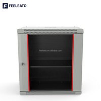 Mini-rack de serveur de centre de données 19 pouces 4U-18U, profondeur 600x450mm, armoire réseau murale en acier SPCC thermolaqué, en stock