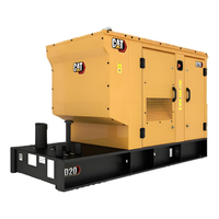 Groupe électrogène diesel CAT 20-80Kva, vitesse de rotation 1500 tr/min, type silencieux, tension nominale de 110 à 415 volts, un générateur
