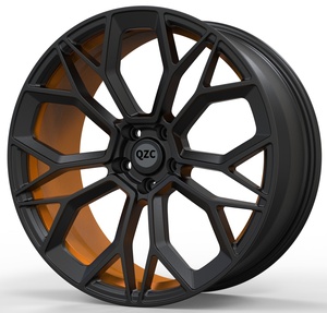 High Performance Forged Aluminum <b>Wheels</b> Multiple Stripes Black Orange Dual Splicing New Luxury Upgraded 18-22 Inch 5 Year - Product Image 1