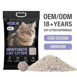 Litière pour chat grise agglomérante biodégradable et jetable aux toilettes, à faible teneur en bentonite, design classique, 5L, 10L, 25L, 10KG, prix de gros - Product Image 1